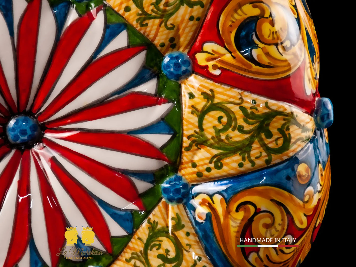 Pouf in Ceramica di Caltagirone design 45cm
