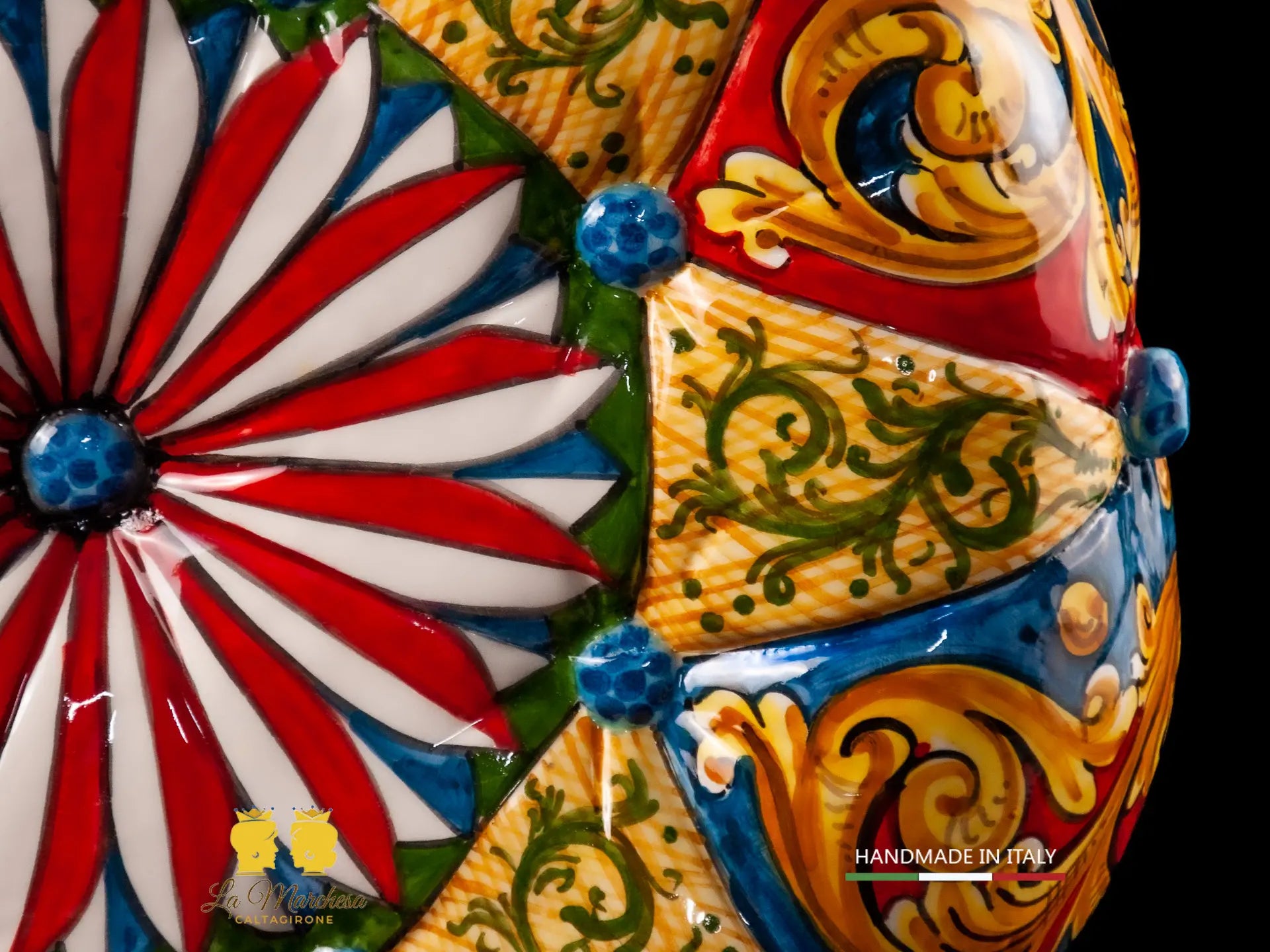 Pouf in Ceramica di Caltagirone design 45cm