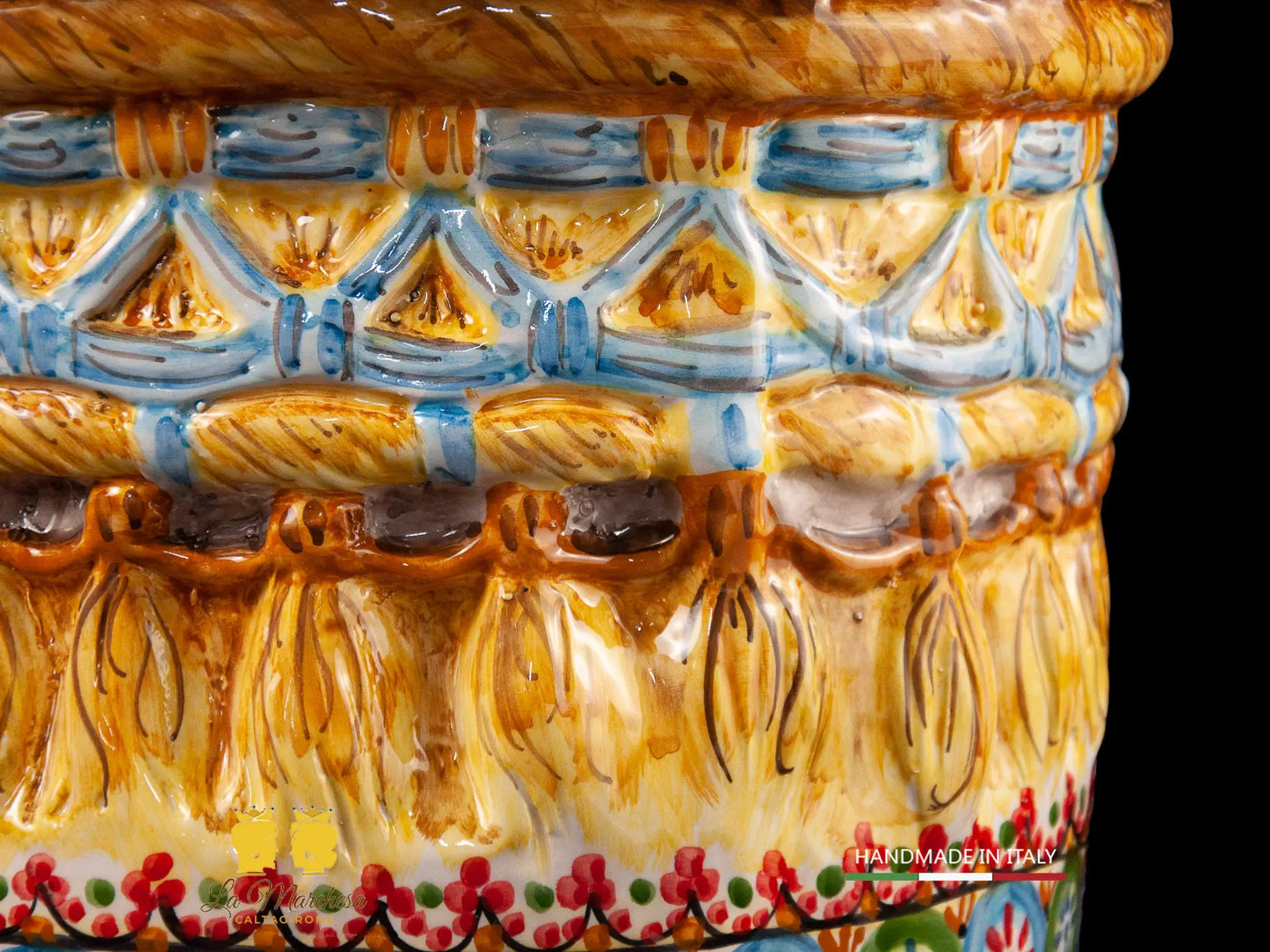 Pouf in Ceramica di Caltagirone design 45cm