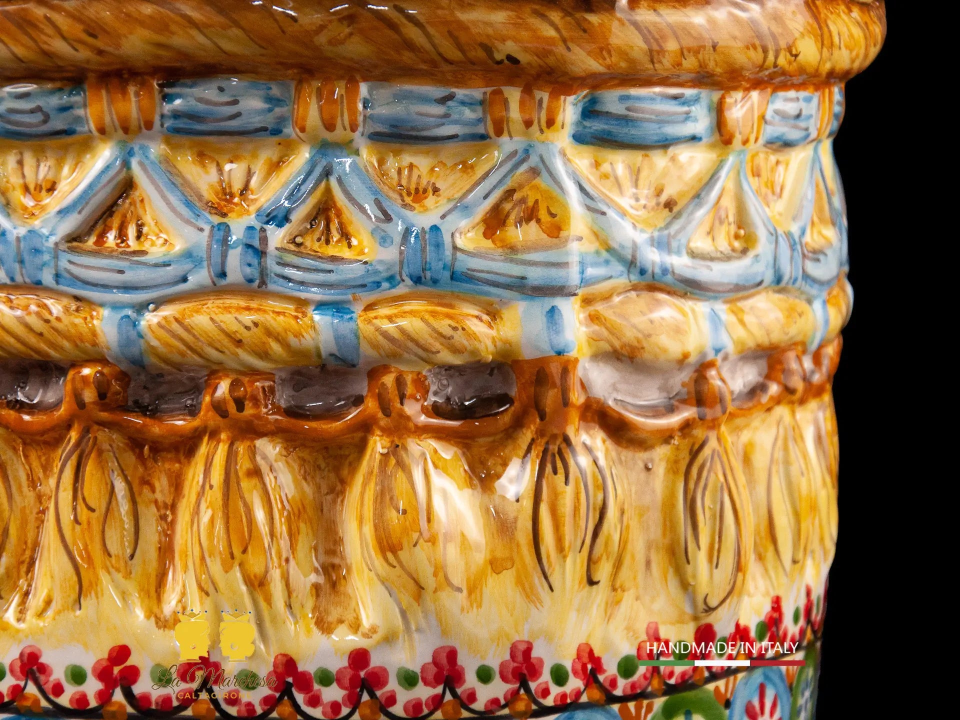 Pouf in Ceramica di Caltagirone design 45cm