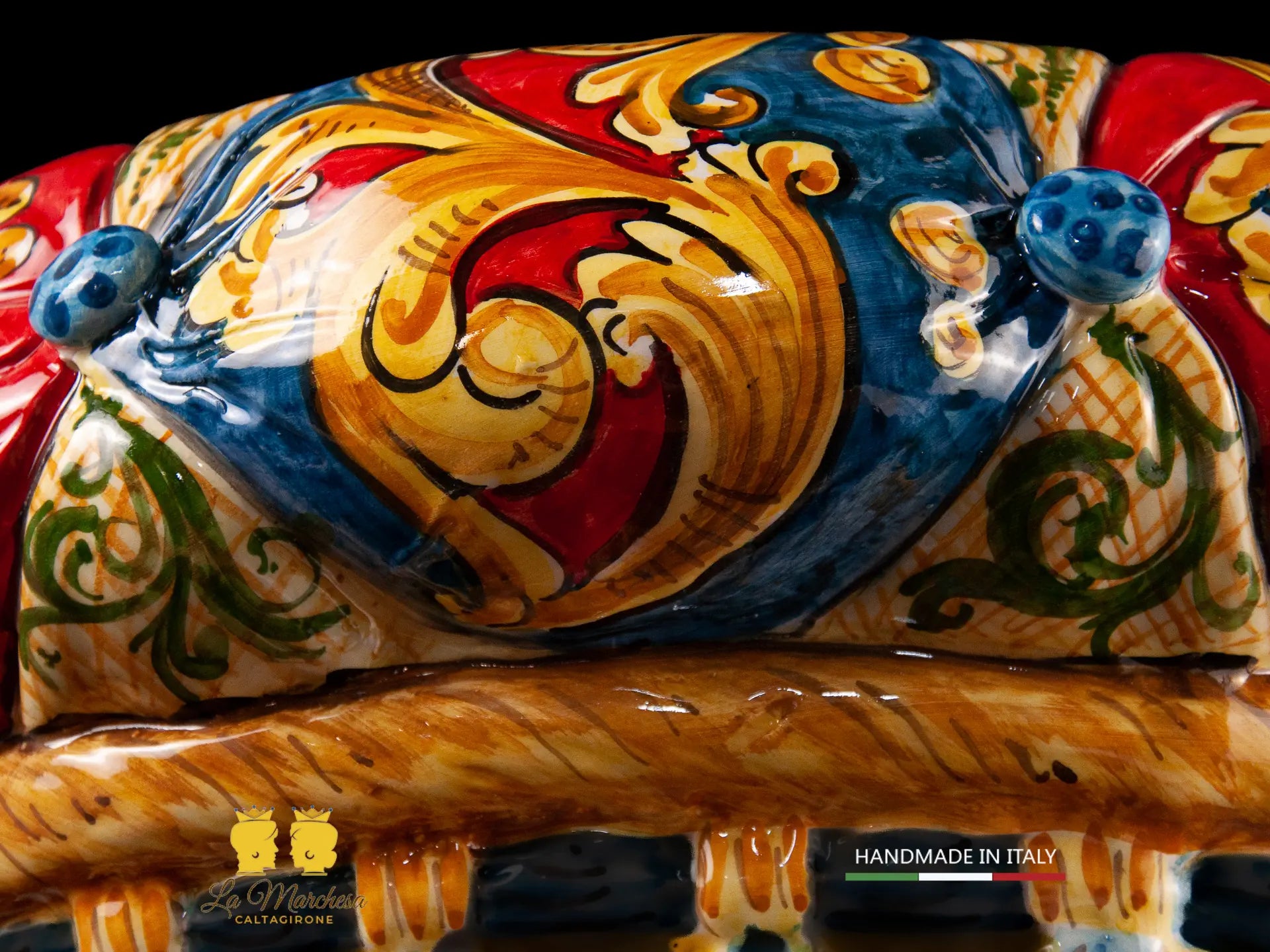 Pouf in Ceramica di Caltagirone design 45cm