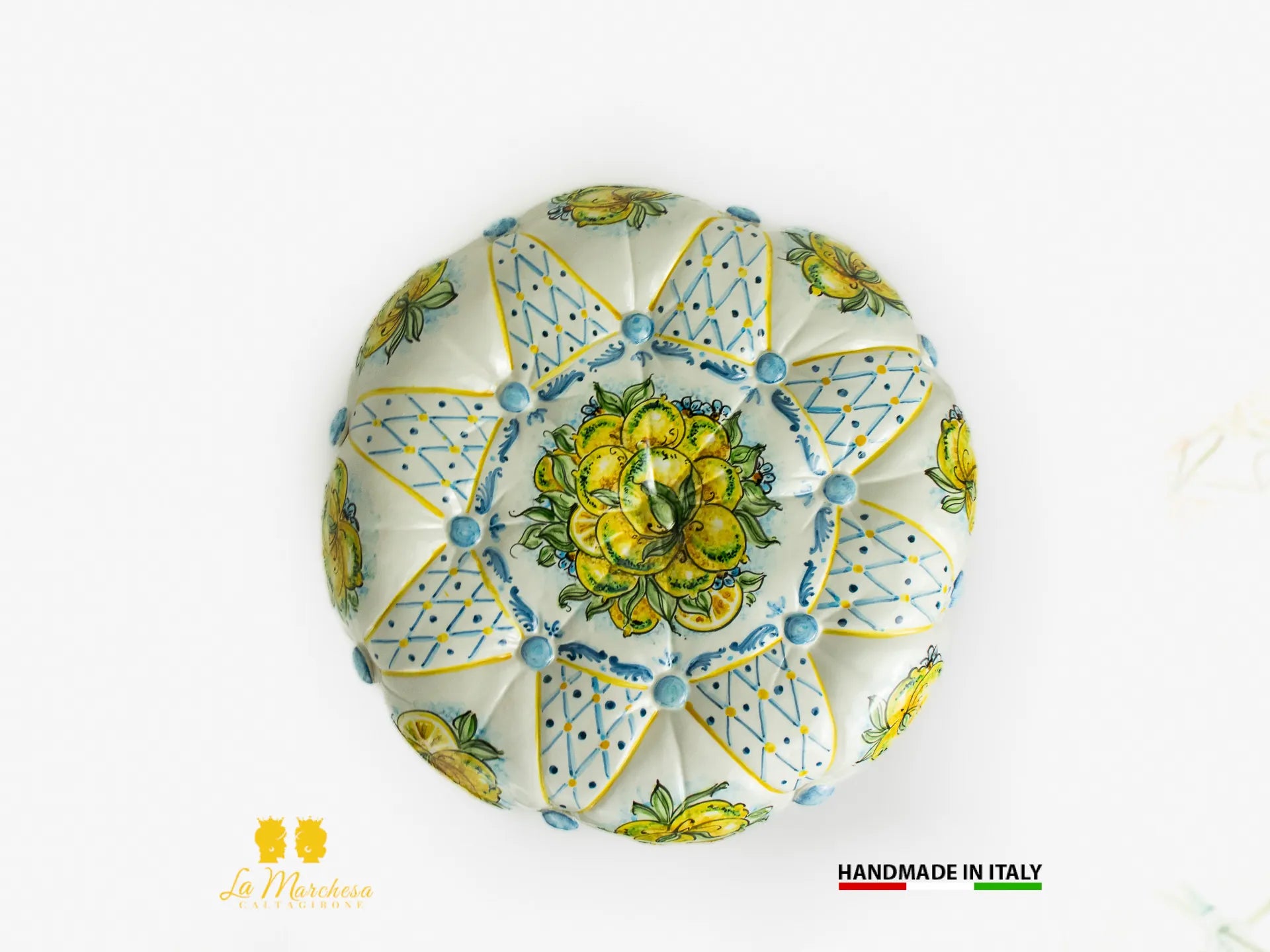 Pouf in Ceramica di Caltagirone design 45cm