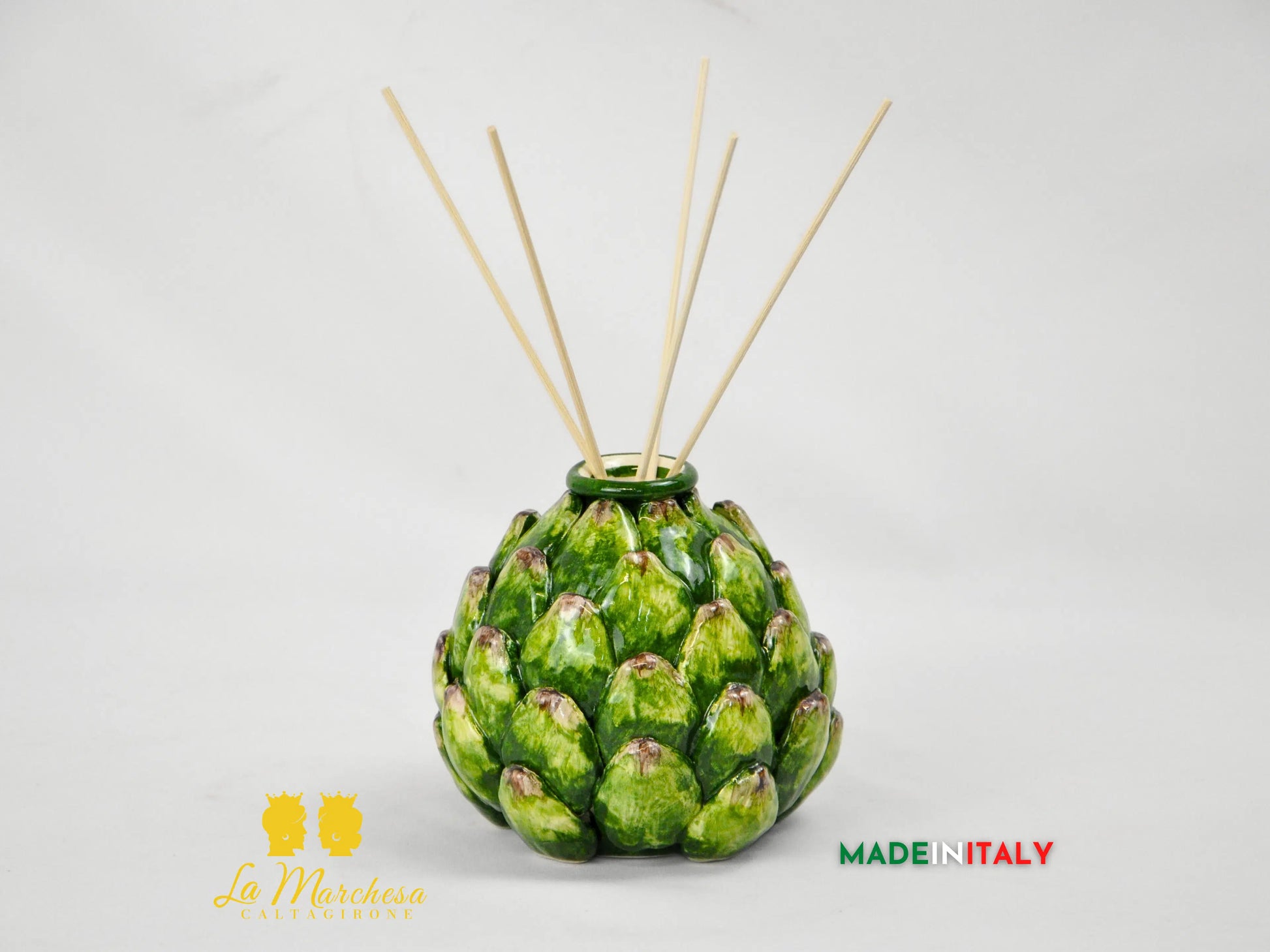 Profumatore Ambiente Carciofo in Ceramica di Caltagirone 12cm