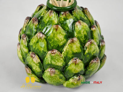 Profumatore Ambiente Carciofo in Ceramica di Caltagirone 12cm