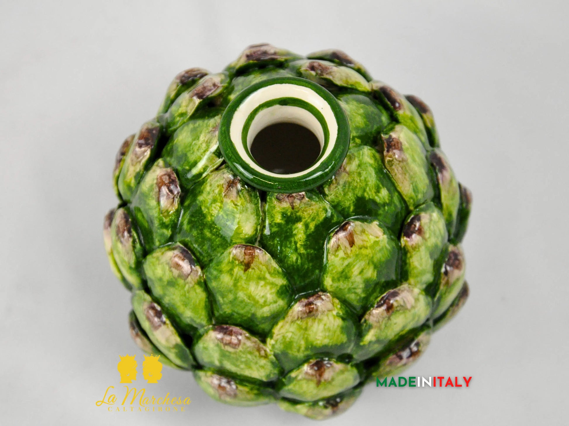 Profumatore Ambiente Carciofo in Ceramica di Caltagirone 12cm