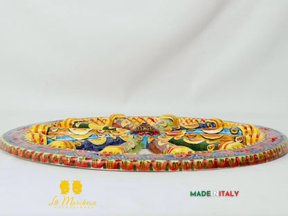 Ruota di Carro Decorata in Ceramica di Caltagirone - Vari Modelli