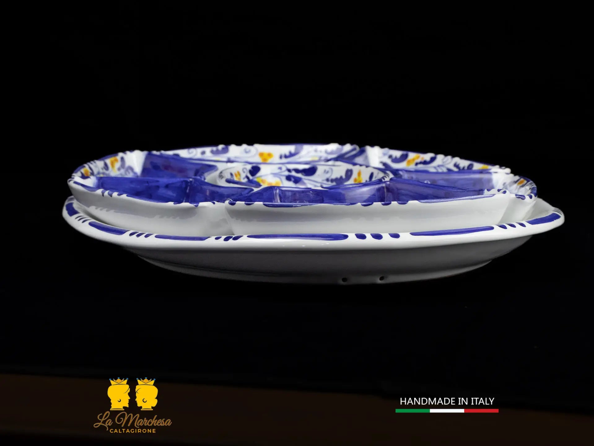 antipastiera in ceramica di caltagirone