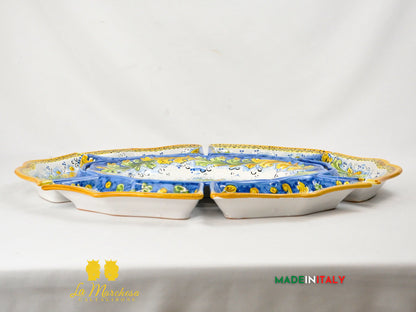Servizio da Tavola in Ceramica di Caltagirone Decorato a Mano – 7 Pezzi