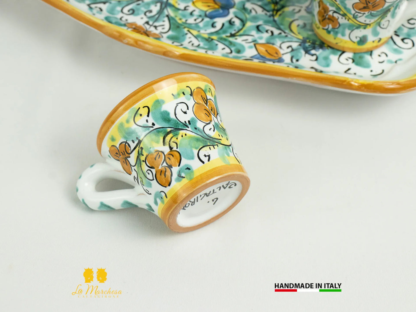 Tete a Tete servizio caffè da 6 tazzine Ceramica di Caltagirone