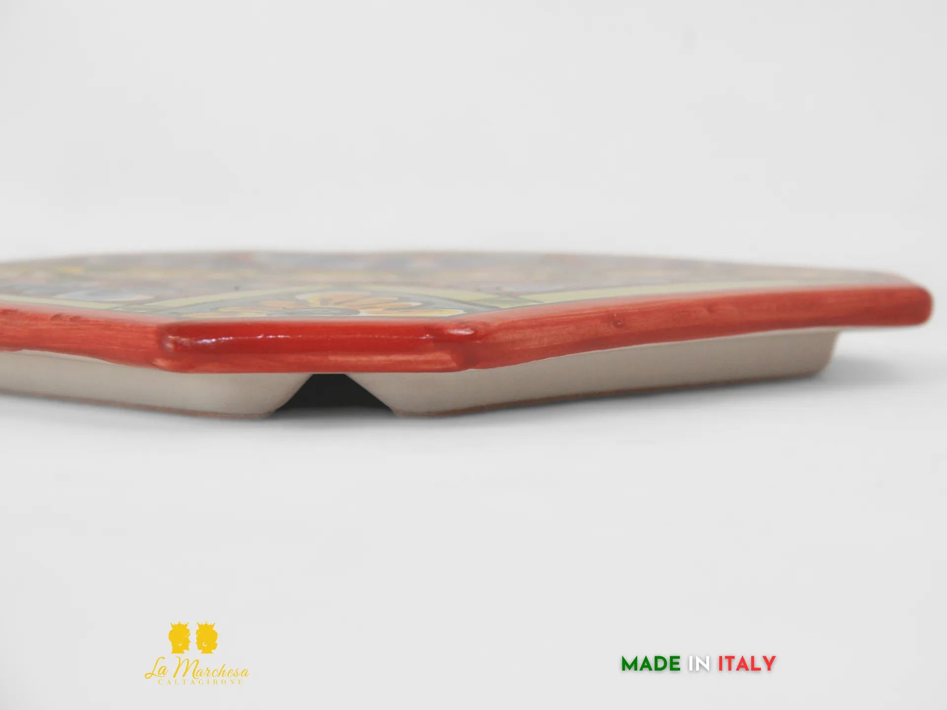 Sottopentola ceramica di Caltagirone decorato a mano