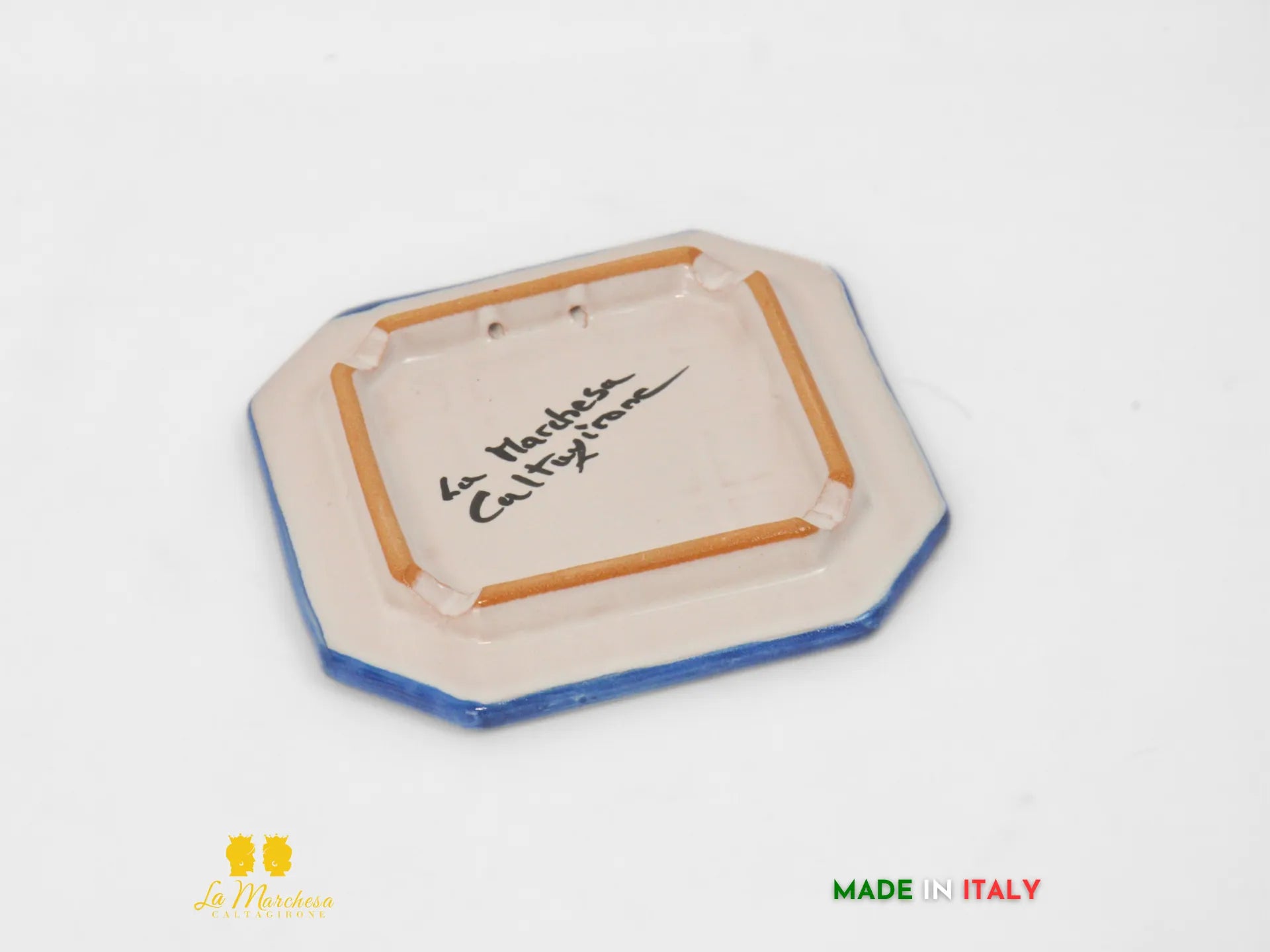Sottopentola ceramica di Caltagirone decorato a mano