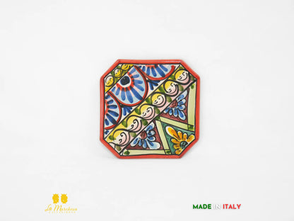 Sottopentola ceramica di Caltagirone decorato a mano