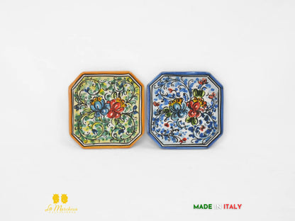 Sottopentola ceramica di Caltagirone decorato a mano