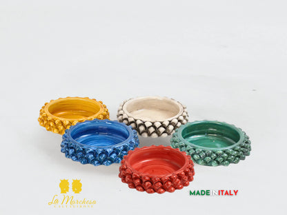 ciotola svuotatasche in ceramica di caltagirone