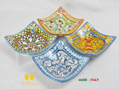 Svuotatasche Decorato in Ceramica di Caltagirone - Vari Modelli
