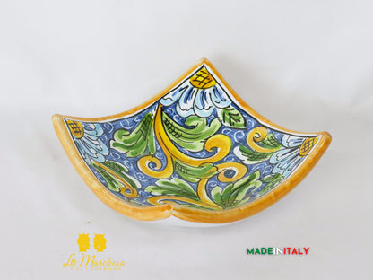 Svuotatasche ingresso Ceramica di Caltagirone Blu antico 17cm - Vari Modelli