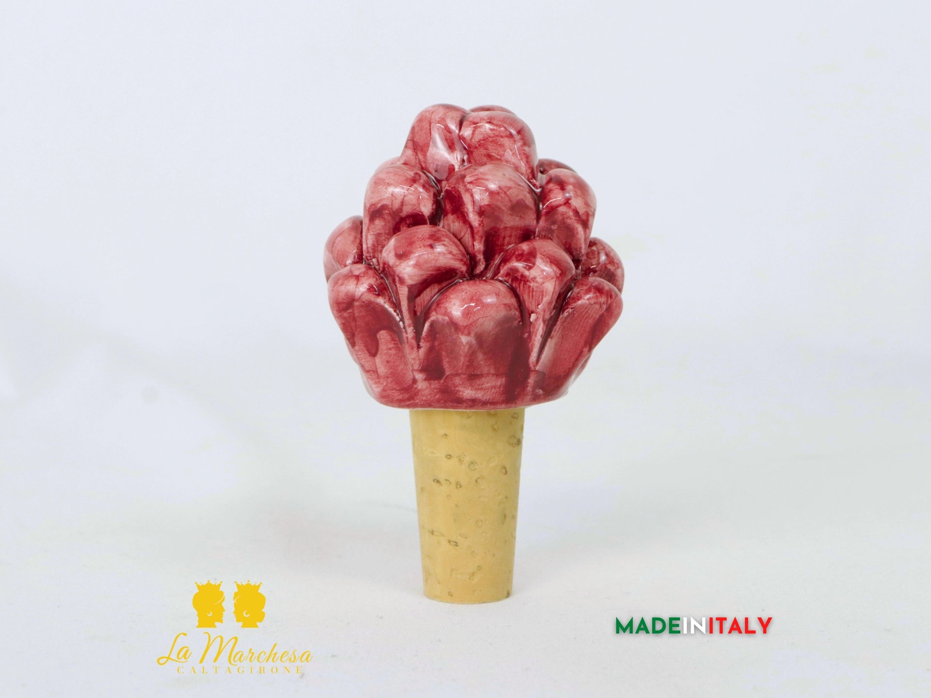 Tappi per Bottiglia in Ceramica di Caltagirone - Vari Colori