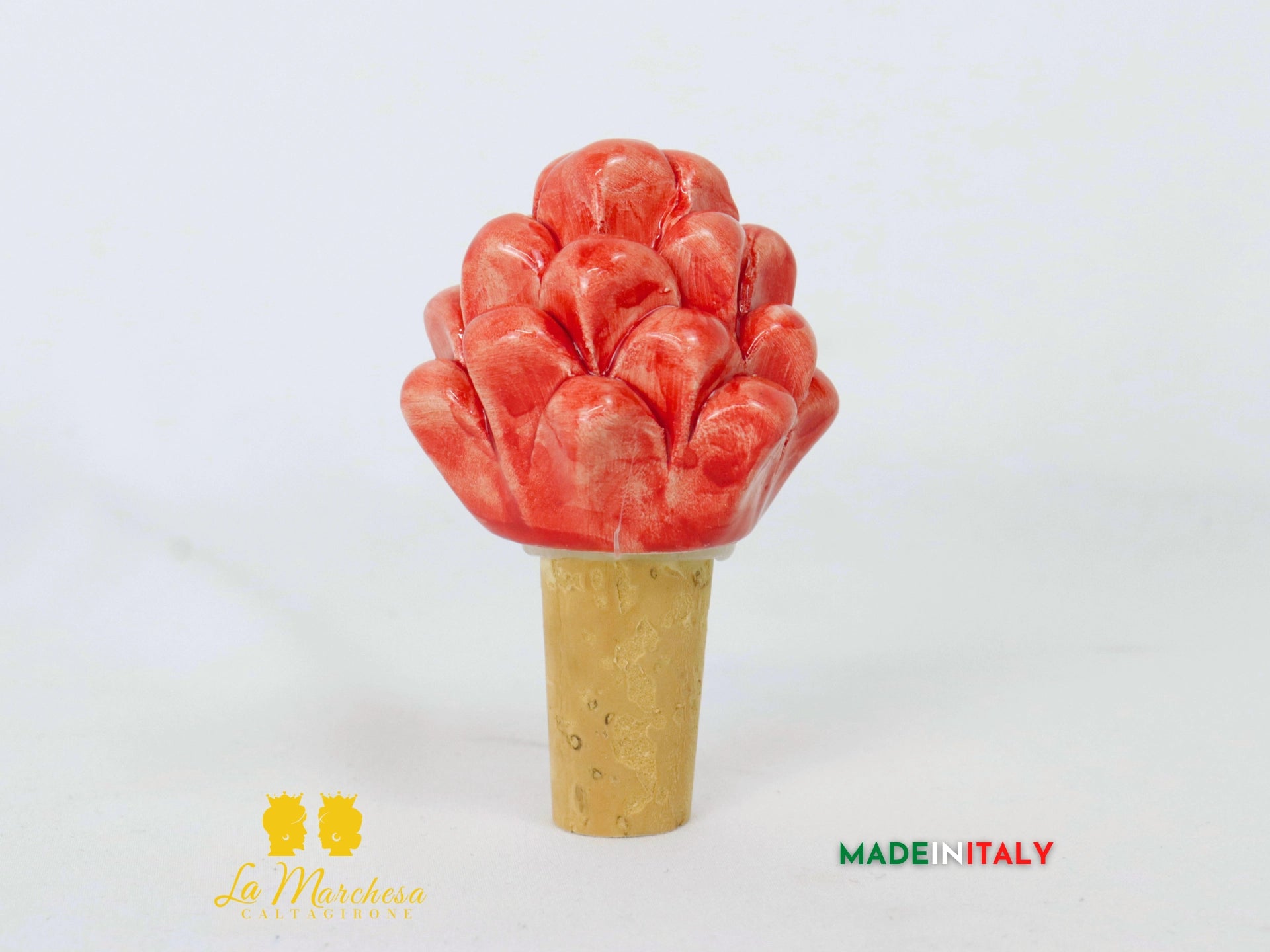 Tappi per Bottiglia in Ceramica di Caltagirone - Vari Colori