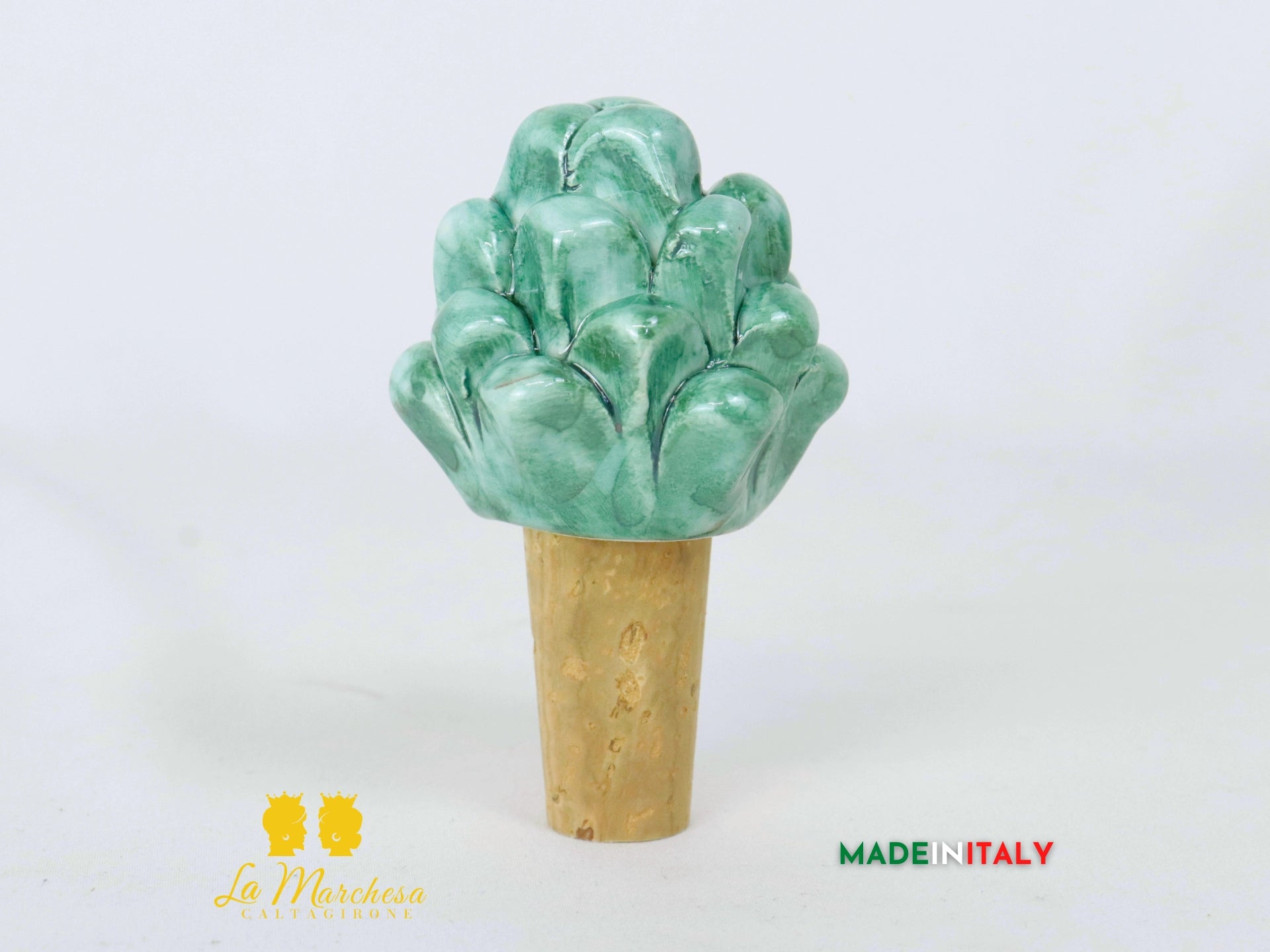 Tappi per Bottiglia in Ceramica di Caltagirone - Vari Colori