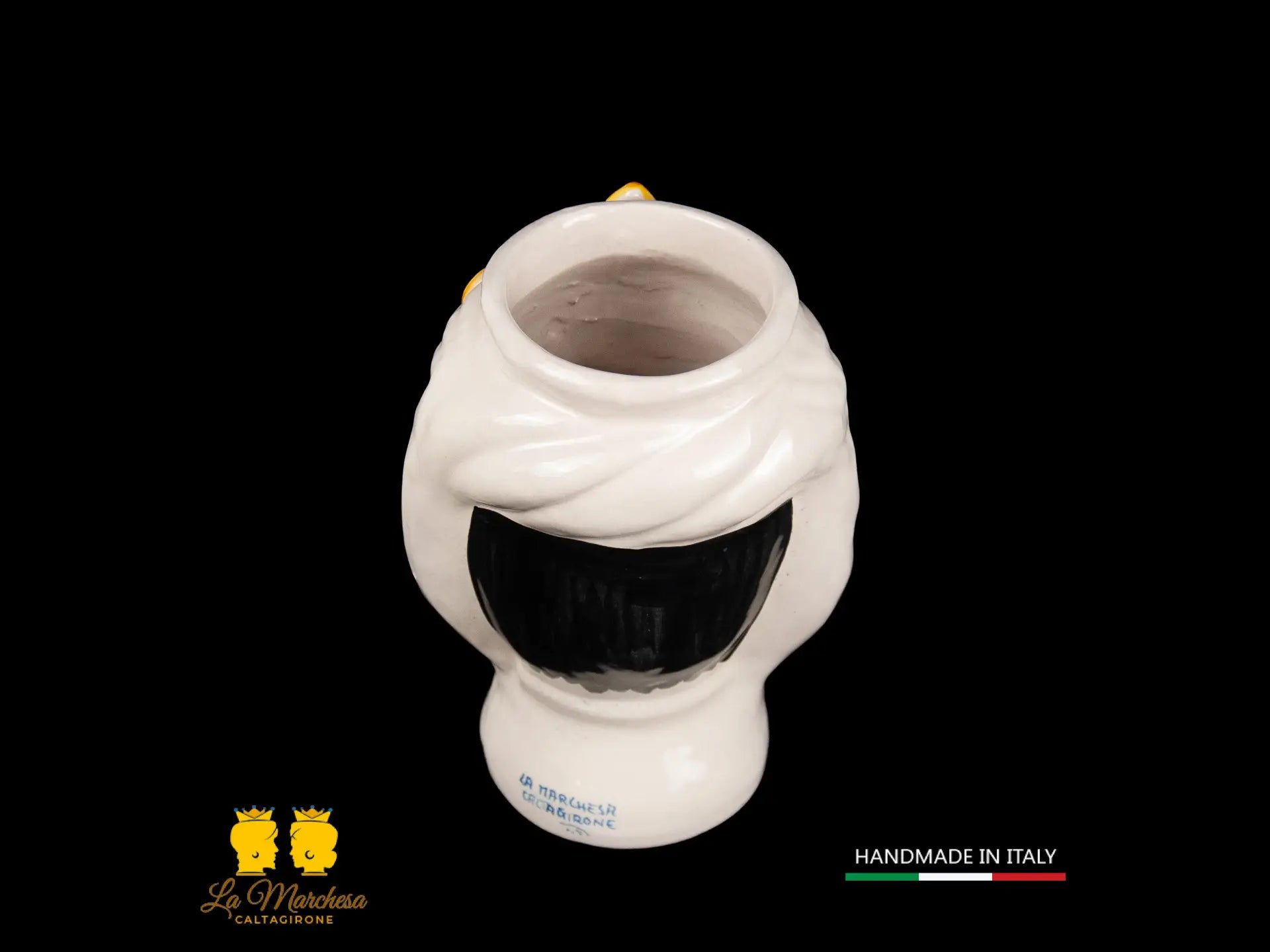Testa di Moro in Ceramica di Caltagirone con profumo Zuma Zagara di Sicilia Colonia