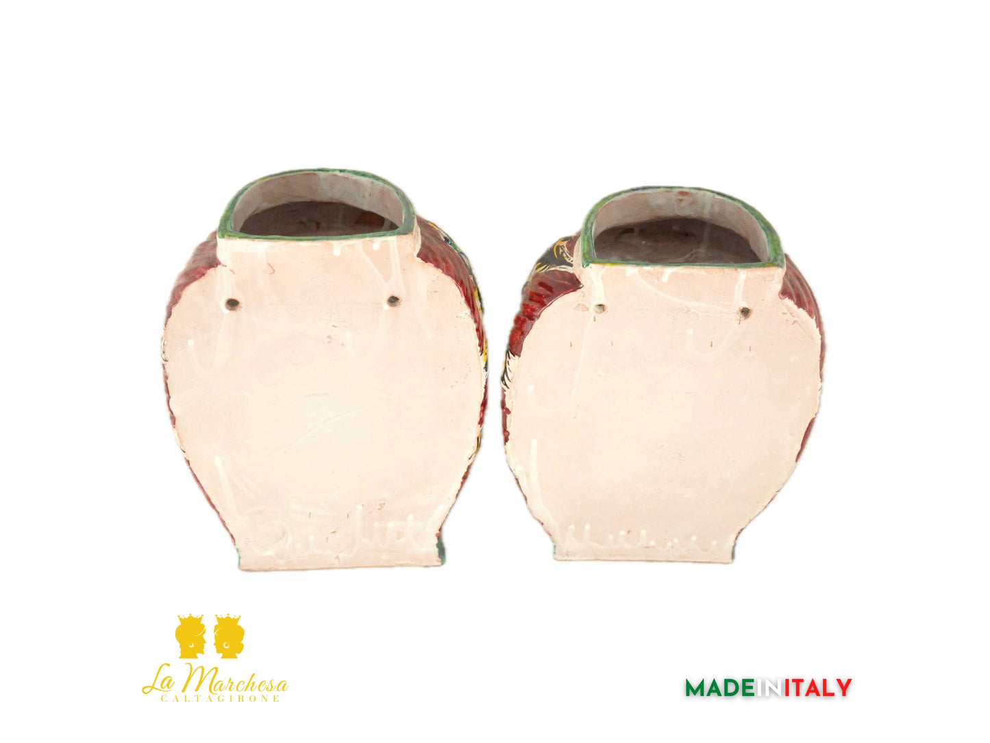 Coppia di Teste di Moro in Ceramica di Caltagirone da parete - Vari Modelli