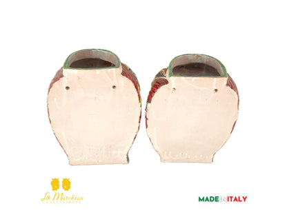 Coppia di Teste di Moro in Ceramica di Caltagirone da parete - Vari Modelli
