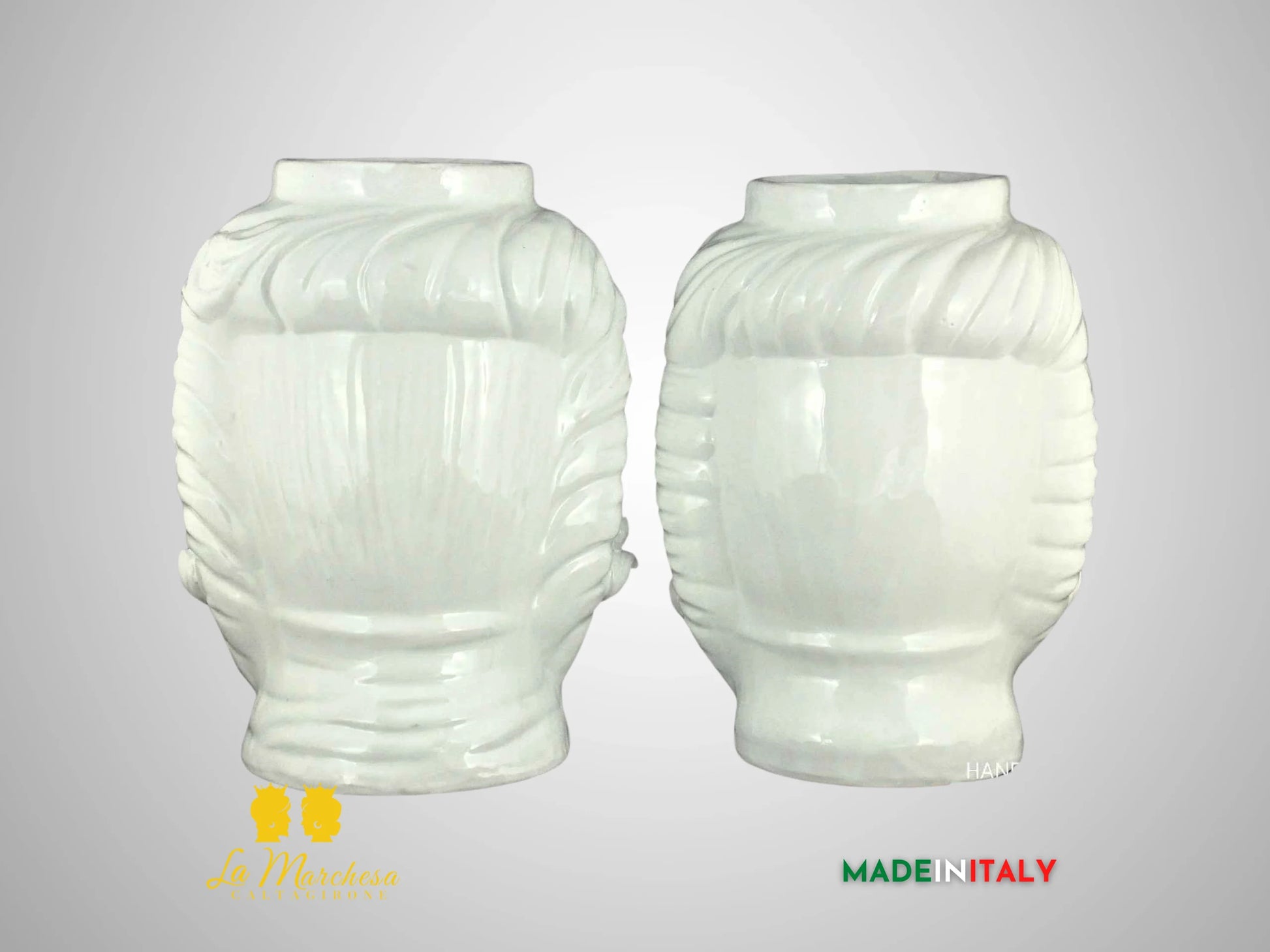 Teste di Moro Monocolore in Ceramica di Caltagirone - H33 senza corona (3)