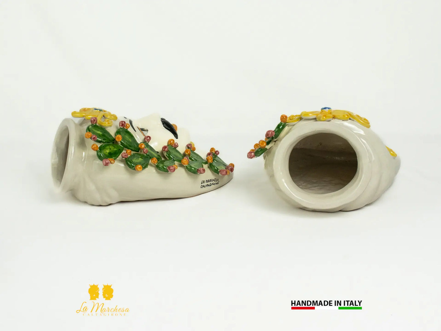 Teste di Moro da parete Ceramica di Caltagirone 28cm