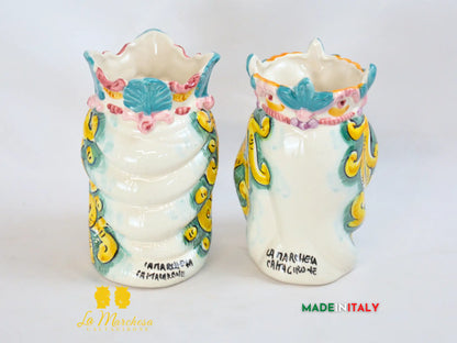 Teste di Moro Ceramica di Caltagirone Afro 18cm - Vari Modelli