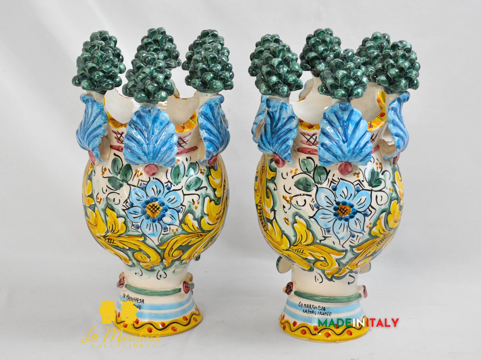 Teste di Moro in Ceramica di Caltagirone Pigna - Vari Modelli