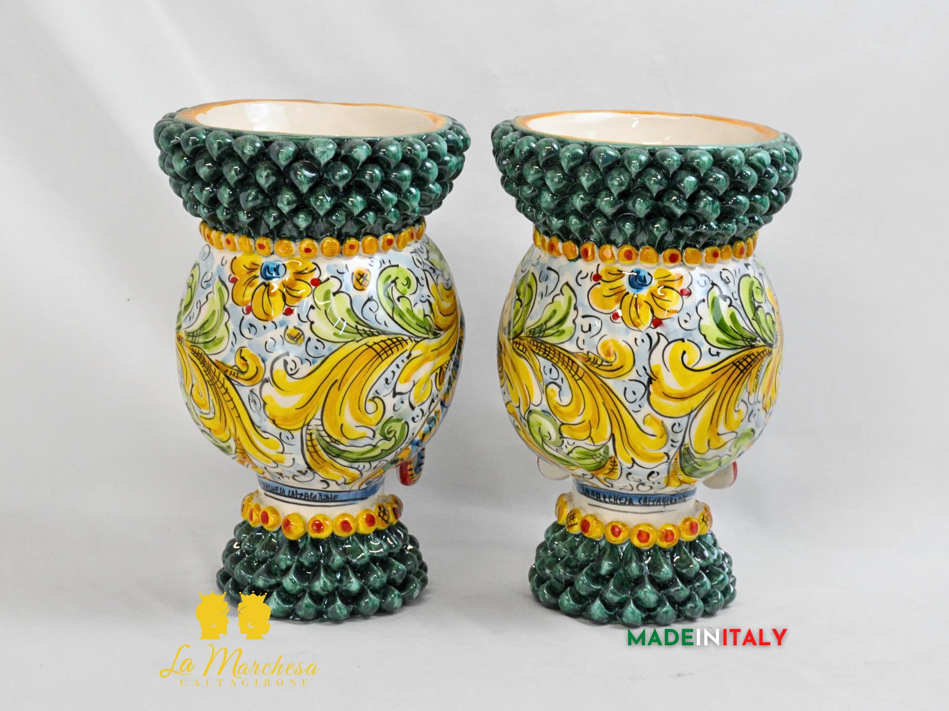 Teste di Moro in Ceramica di Caltagirone Pigna - Vari Modelli