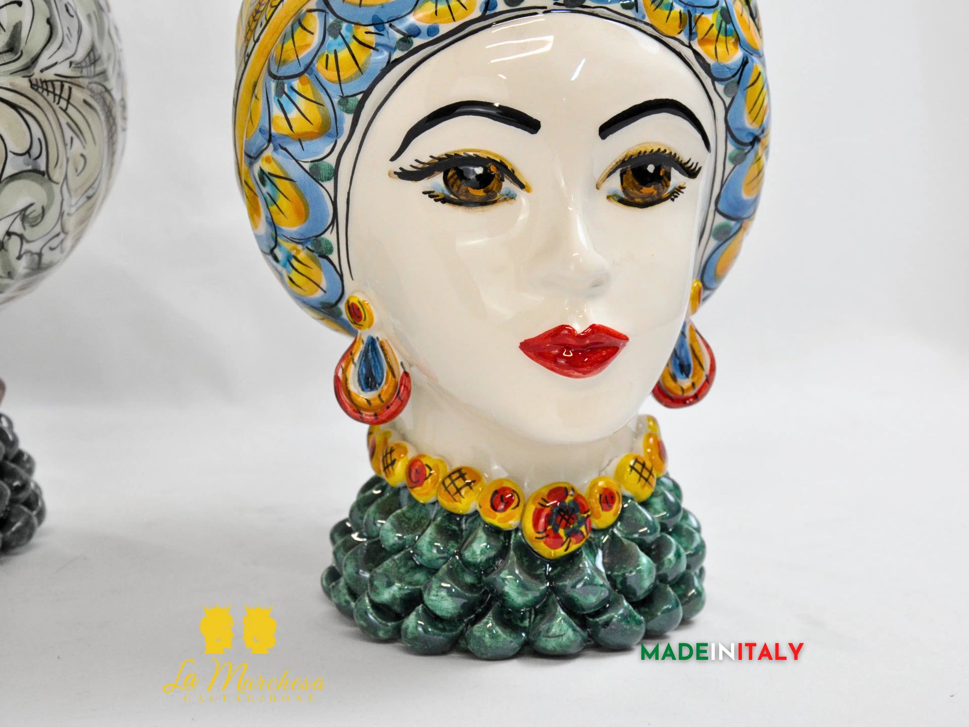Teste di Moro in Ceramica di Caltagirone Pigna - Vari Modelli