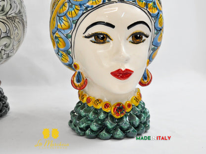 Teste di Moro in Ceramica di Caltagirone Pigna - Vari Modelli