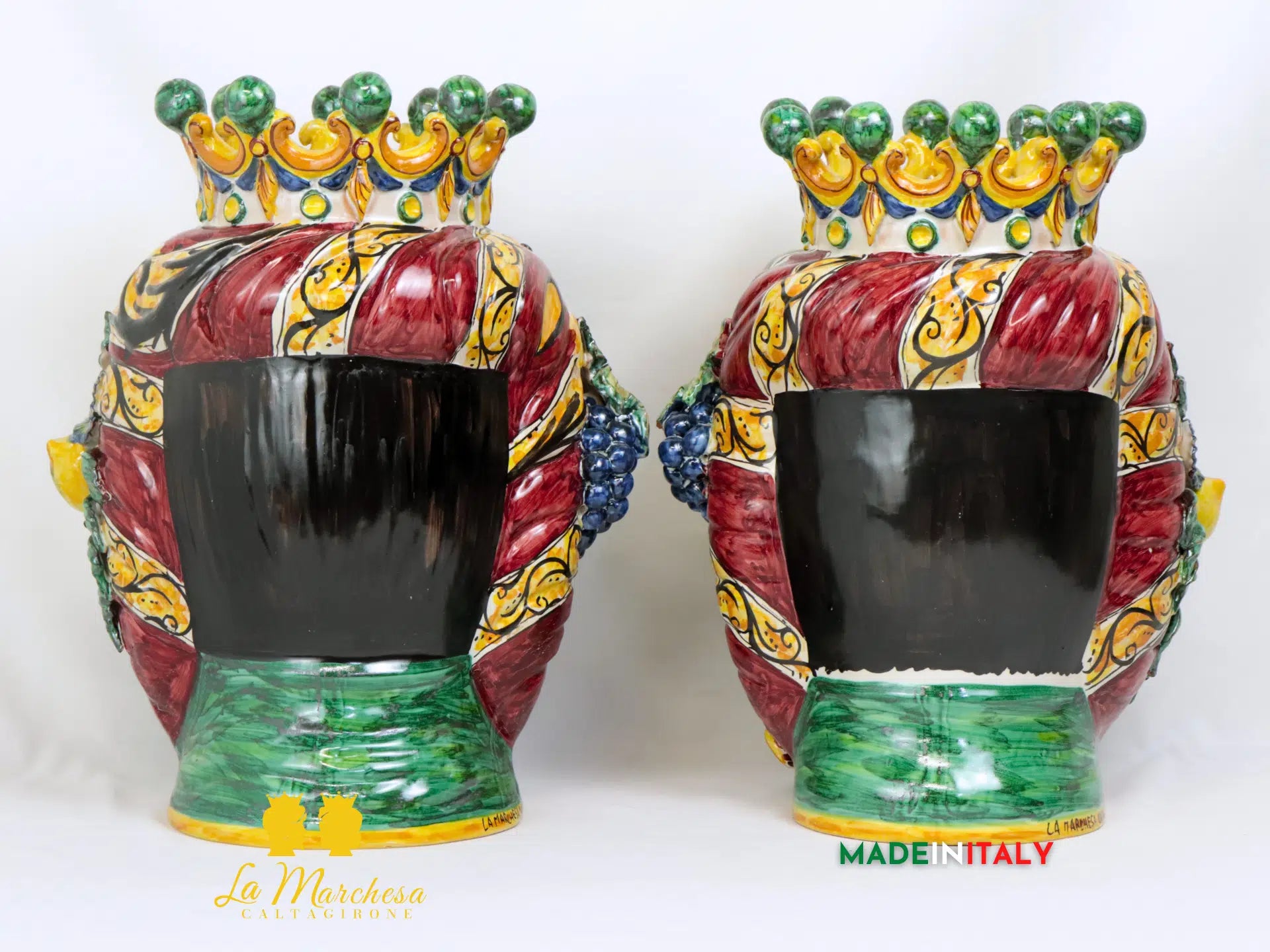 Teste di Moro Taormina Frutta in Ceramica di Caltagirone - Vari Modelli