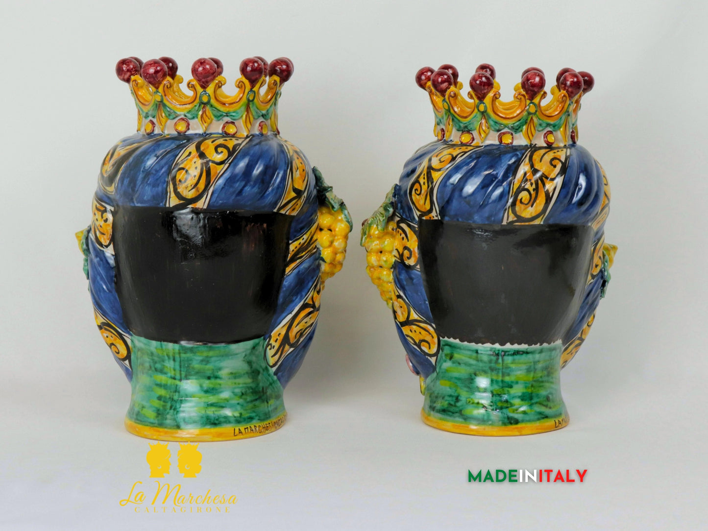 Teste di Moro Taormina in Ceramica di Caltagirone 29cm - Vari Modelli