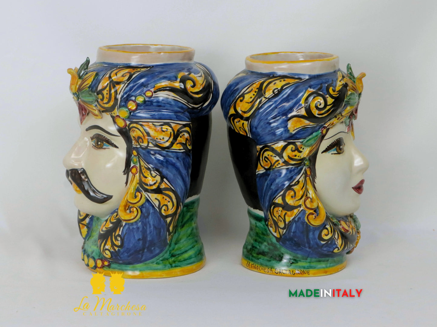 Teste di Moro Taormina in Ceramica di Caltagirone Classiche - Vari Modelli