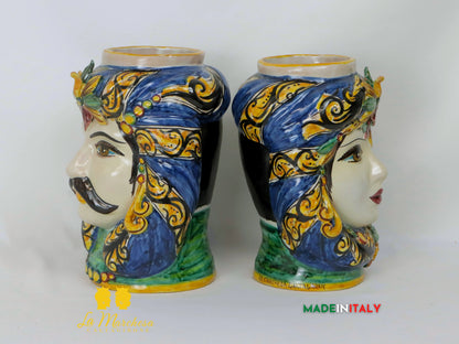 Teste di Moro Taormina in Ceramica di Caltagirone Classiche - Vari Modelli