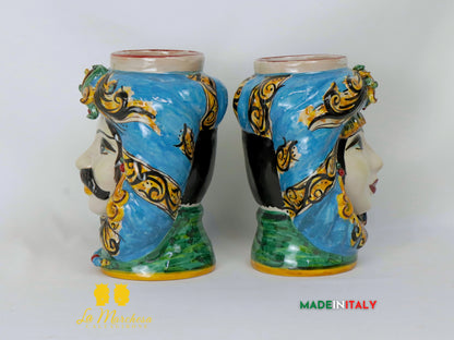 Teste di Moro Taormina in Ceramica di Caltagirone Classiche - Vari Modelli