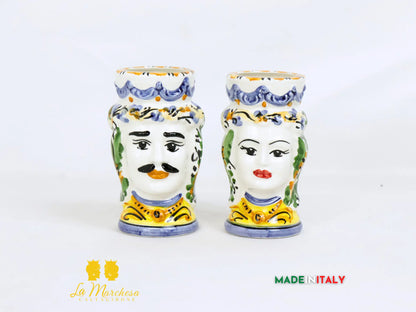 FINE SERIE - Teste di Moro in Ceramica di Caltagirone 12cm - Vari Modelli