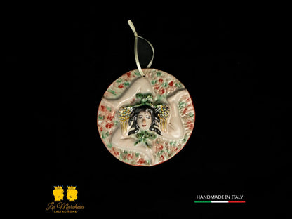 Trinacria Ceramica di Caltagirone Tondo Fumè 12cm