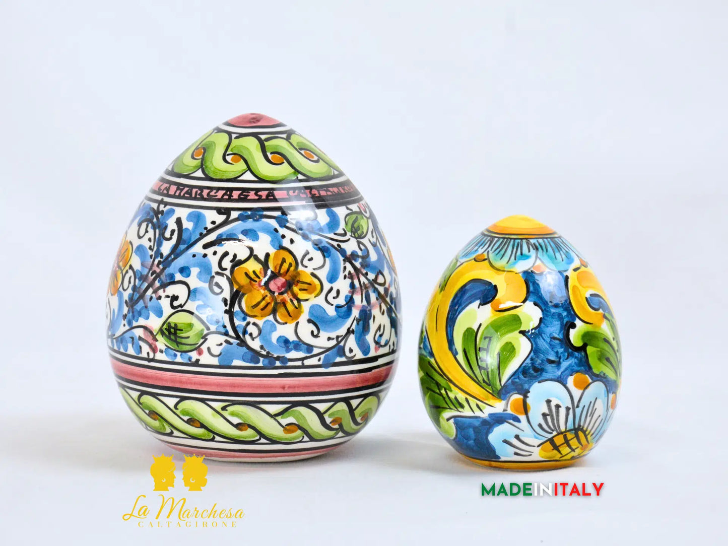 Uova Decorate in Ceramica di Caltagirone - Vari Modelli