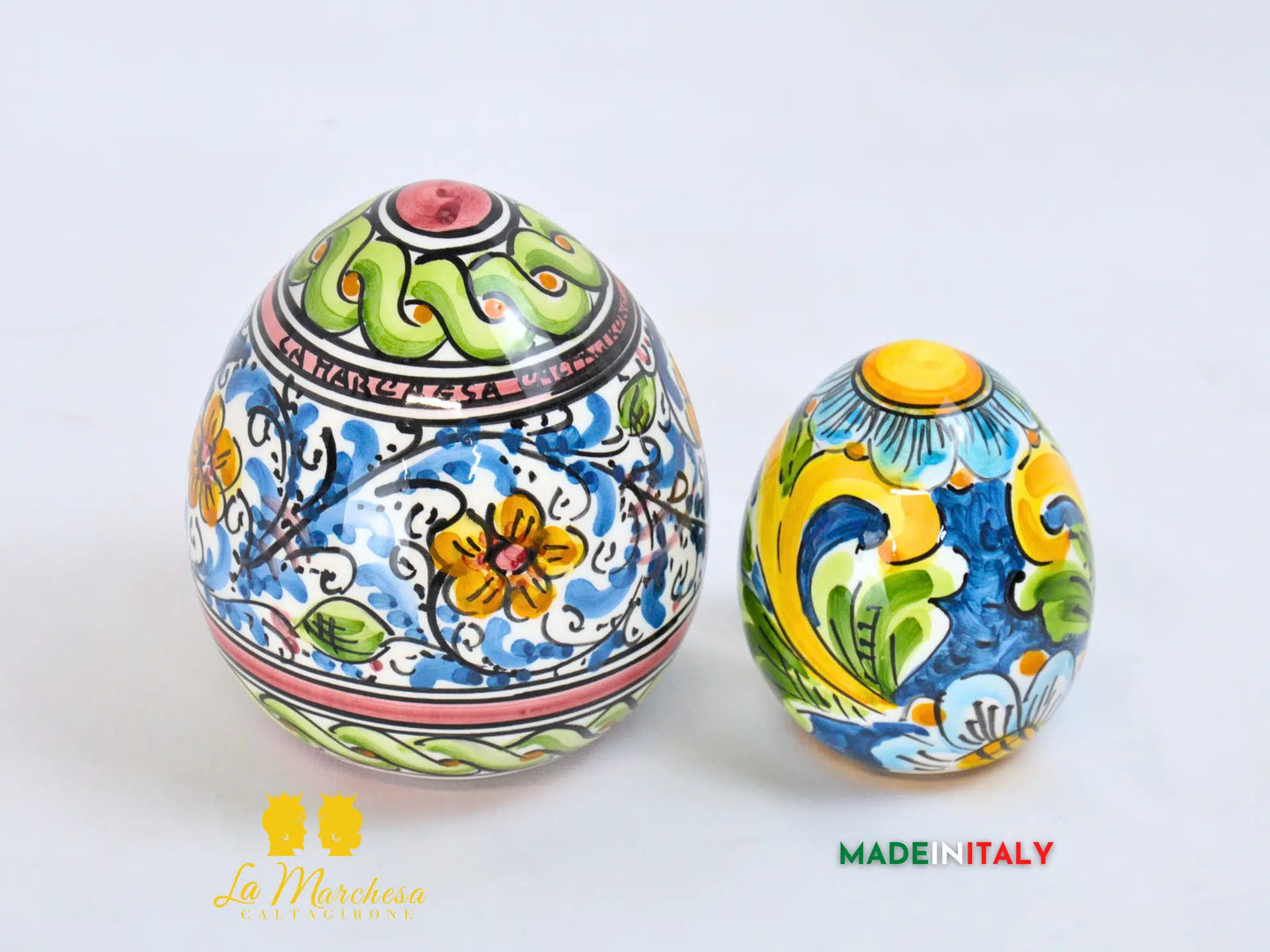 Uova Decorate in Ceramica di Caltagirone - Vari Modelli