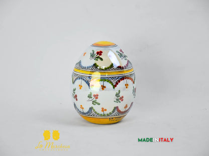Uova Decorate Madreperla in Ceramica di Caltagirone - Vari Modelli