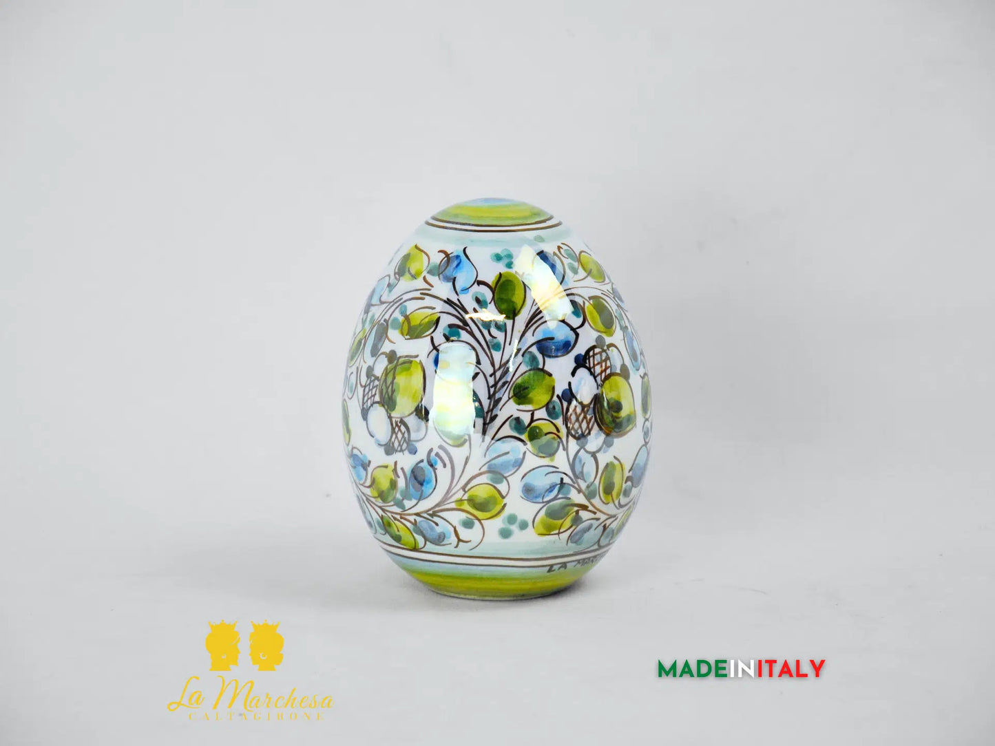 Uova Decorate Madreperla in Ceramica di Caltagirone - Vari Modelli