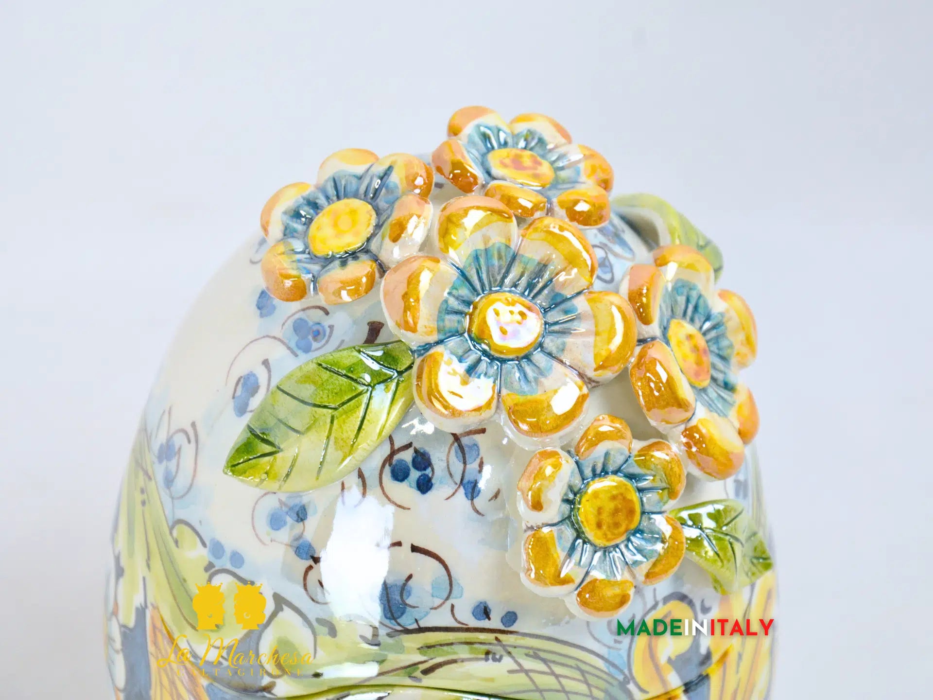 Uovo Contenitore in Ceramica di Caltagirone - Vari Modelli