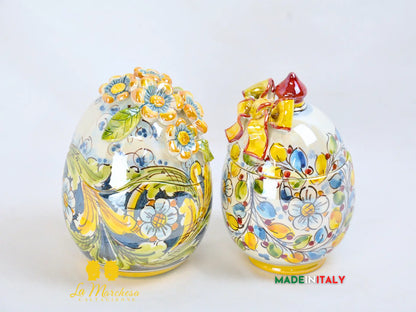 Uovo Contenitore in Ceramica di Caltagirone - Vari Modelli