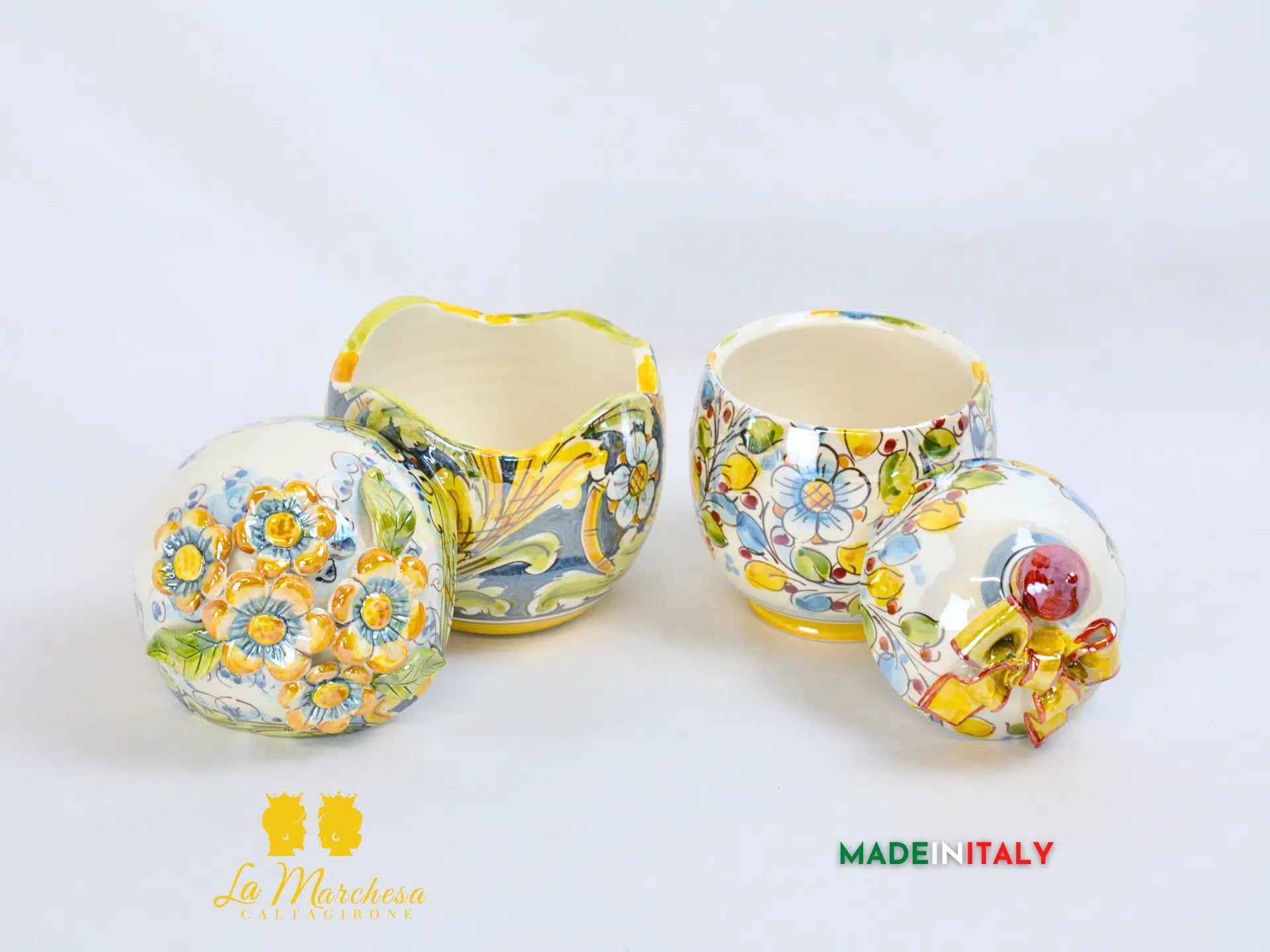 Uovo Contenitore in Ceramica di Caltagirone - Vari Modelli