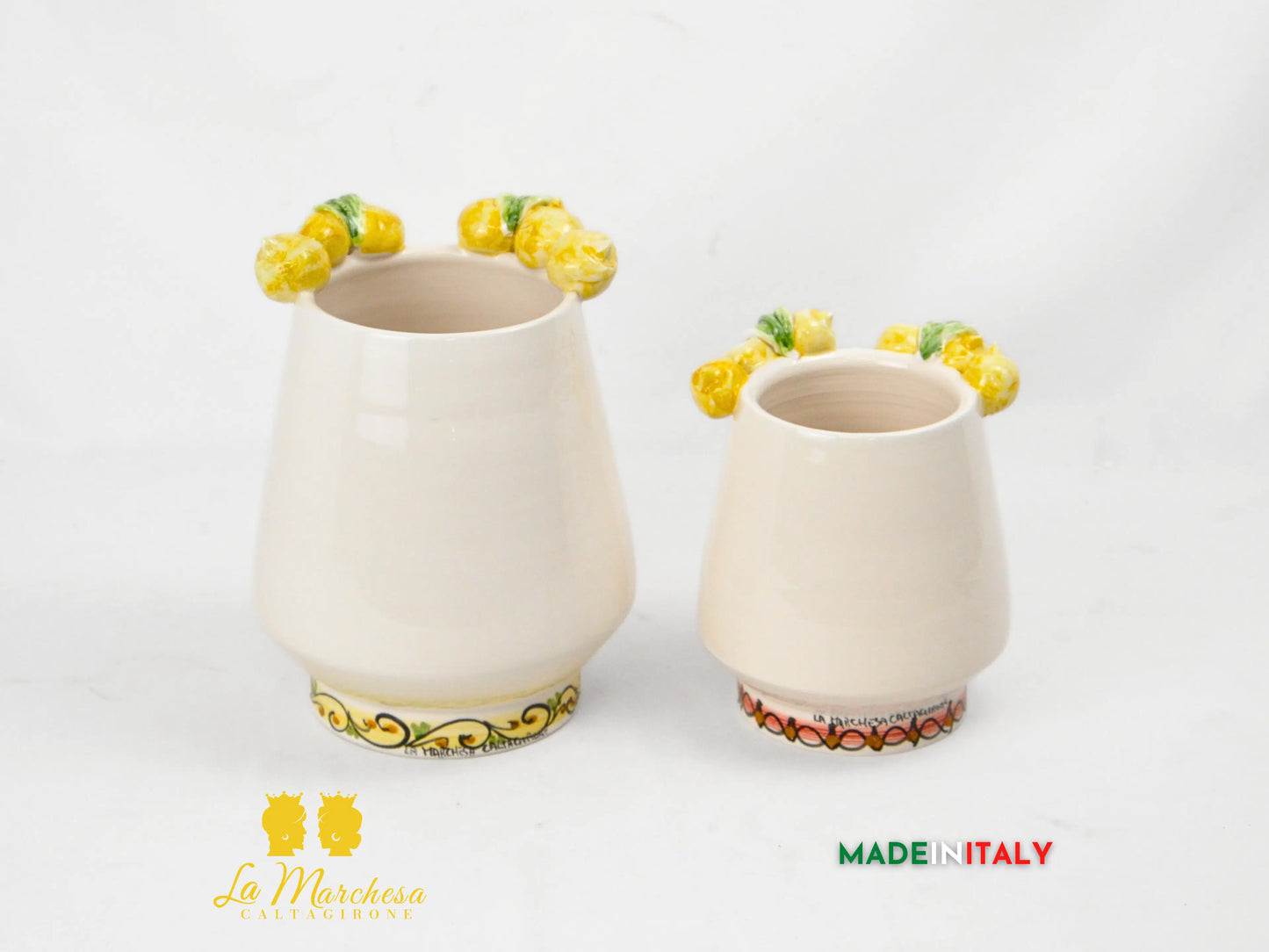 Vaso Design Viso in Ceramica di Caltagirone – Varie Misure