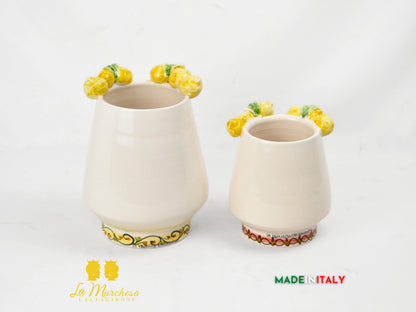 Vaso Design Viso in Ceramica di Caltagirone – Varie Misure