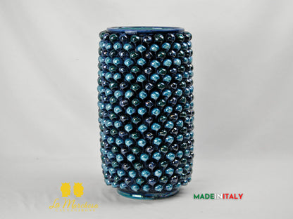 Vaso Pigna Madreperla in Ceramica di Caltagirone – 37 cm